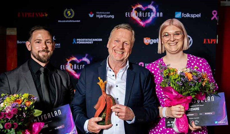 Danny Hallmén, Thor Guttormsen och Emma Augustsson, Finalister i Årets Eldsjäl kategori årets ledare 2021