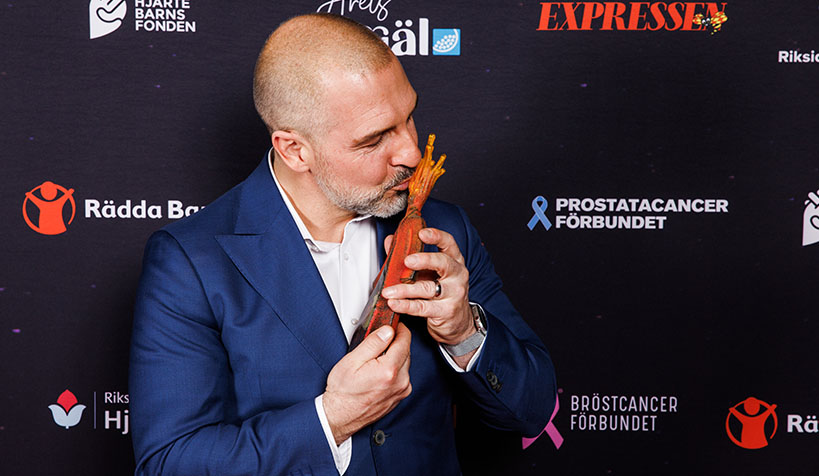 Erik Granqvist fick Årets Specialpris under Eldsjälsgalan 2022