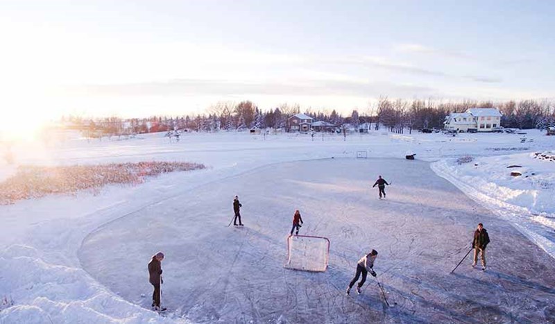 En vacker vinterdag på Sportlovet.