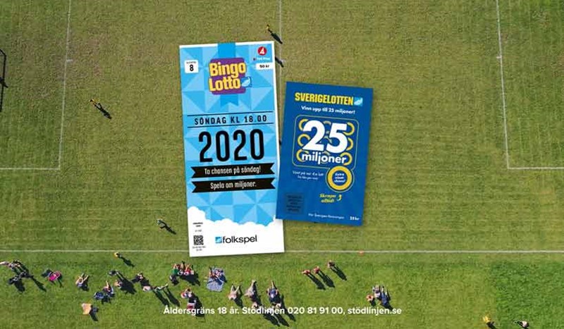 Stillbild från Folkspels reklamfilm