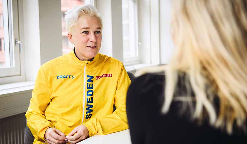 Kajsa Bergqvist och Erica Johansson. 