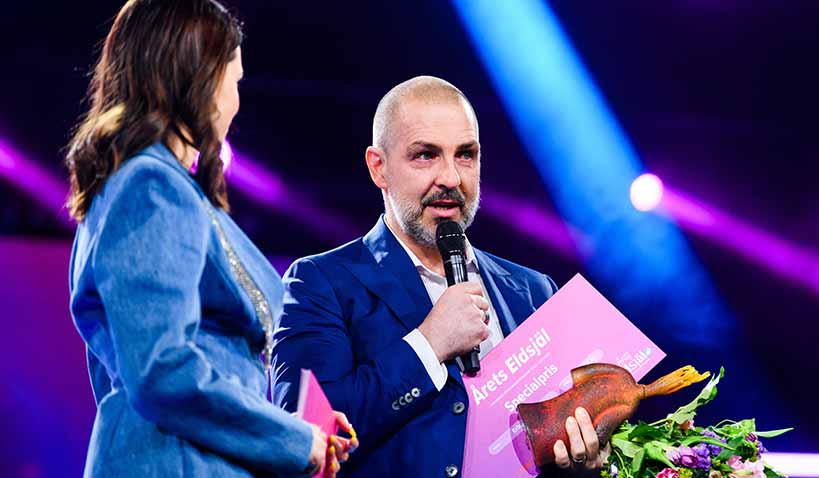 Erik Granqvist får ta emot Årets Specialpris på Årets Eldsjäls Galakväll