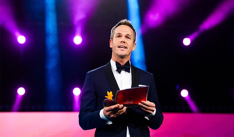 Magnus Norman som prisutdelare på Årets Eldsjäls Galakväll