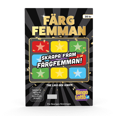 Färgfemman Folkspel Bingolotto.
